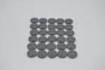 LEGO 30 x Rundplatte neues dunkelgrau Dark Bluish Gray Plate Round 2x2 2654