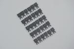 LEGO 30 x Halter Clip neues dunkelgrau Dark Bluish Gray Plate with Clip 4085