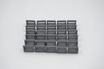 LEGO 30 x Fliese Griff neues dunkelgrau Dark Bluish Gray Tile 1x2 Handle 2432 