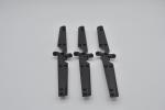 LEGO 3 x Rotor Hubschrauber schwarz Black Propeller 2 Blade 4x22 30644