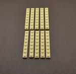 LEGO 10 x Basisplatte beige Tan Plate 1x8 3460 4114324