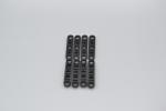 LEGO 8 x Gelenkverbinder flach schwarz Black Technic Plate 1x5 Toothed Ends 2711