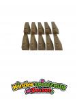 LEGO 10 x Keilstein schrÃ¤g rechts dunkelbeige Dark Tan Wedge 6x2 Right 41747