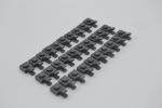 LEGO 30 x Platte neues dunkelgrau Dark Bluish Gray Plate Modified 1x1 Clip 61252