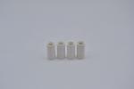 LEGO 4 x DistanzhÃ¼lse weiÃŸ White Technic Connector Round 2L without Slot 75535