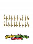 LEGO 20 x Waffe Klinge gezahnt Pearl Gold Minifigure Weapon Crescent Blade 98141