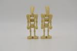 LEGO 2 x Figur Minifigur Minifigures Star Wars Battle Droid Tan sw0001b