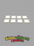 LEGO 8 x Platte mit Clip weiÃŸ White Gray Plate Modified 4x4 with 2 Open 11399