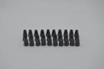 LEGO 30 x Kegel neues dunkelgrau Dark Bluish Gray Cone 1x1 with Top Groove 4589b