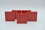 LEGO 5 x Paneele Mauer Wand Element Fenster rot Red Panel 1x6x5 59349