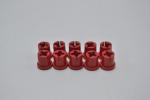 LEGO 10 x Buchse Verbinder HÃ¼lse rot Red Technic Bush with Lip x1299