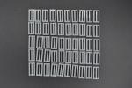 LEGO 50 x Gitterfliese neuhell grau Light Bluish Gray Tile Modified 1x2 2412b 