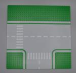 LEGO T-Kreuzung grÃ¼n Green Baseplate Road 32x32 8-Stud T Intersection 612p01