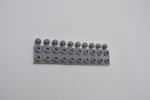 LEGO 10 x Platte neues dunkelgrau Dark Bluish Gray Plate 1x2 Tow Ball 22890