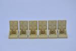 LEGO 6 x Space Sitz Winkel beige Tan Bracket 3x2 2x2 Inverted Space Seat 4598