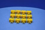 LEGO 12 x Stein Vertikal Clip 1x2 gelb yellow brick with clip 30237 4113206