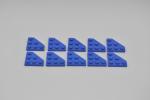LEGO 10 x Ecke Flügel Platte 3x3 blau blue wedge wing plate 2450 4609330