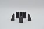 LEGO 6 x Stein SÃ¤ule SchrÃ¤gstein schwarz Black Slope 75 2x2x3 Hollow Studs 3684a