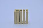 LEGO 10 x StÃ¼tze Stein geschlossen beige Tan Brick 1x1x5 Solid Stud 2453b