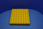 LEGO Duplo 1 x Duplo Platte gelb 8x8 64 Noppen Puppenhaus 31113 doppelte Höhe