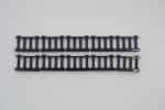 LEGO 10 x Spindelzaun Zaun 1x4x2 schwarz black fence w. knobs 30055