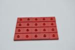 LEGO 20 x Fliese Noppe rot Red Plate Modified 2x2 with Groove and 1 Stud 87580