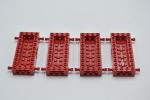 LEGO 4 x Chassis rot Red Vehicle Base 4x10x1 1/3 with Recessed Center 30643