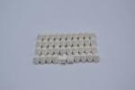 LEGO 40 x Platte Zahn weiÃŸ White Plate Modified 1x1 with Tooth Vertical 15070