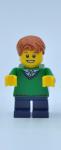 LEGO Figur Minifigur Minifigures Town Junge grÃ¼ner Pullover kurze Beine twn197