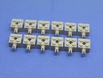 LEGO 12 x Stein Pin Kreuzloch neuhell grau Light Bluish Gray Brick Axle 6232