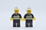 LEGO 2 x Figur Minifigur Town City Feuerwehr Fire Reflective Stripes cty0022