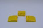 LEGO 15 x Bogenstein Dachstein gebogen gelb Yellow Slope Curved 6x1 42022