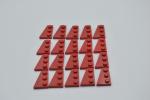 LEGO 20 x FlÃ¼gelplatte links rot Red Wedge Plate 3x2 Left 43723