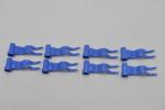 LEGO 8 x Flagge Fahne Welle links blau Blue Flag 4x1 Wave Left 4495a