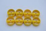 LEGO 8 x Zylinder Triebwerk gelb Yellow Cylinder 4x4x1 2/3 with Pin Holes 41531