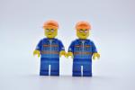 LEGO 2 x Figur Minifigur City Space Port Jacket Pockets Stripes cty0227
