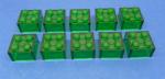 LEGO 10 x Basisstein Baustein Grundstein Trans-Green Basic Brick 2x2 3003