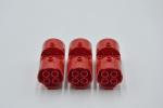 LEGO 3 x Triebwerk rot Red Cylinder 3x6x2 2/3 Horizontal Round Connections 30360