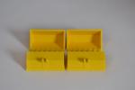 LEGO 4 x Baggerschaufel gelb Yellow Vehicle Digger Bucket 7 Teeth 3x6 30394