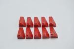 LEGO 10 x Keilstein FlÃ¼gel rechts rot Red Wedge 4x2 Triple Right 43711