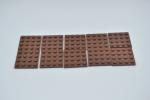 LEGO 10 x Basisplatte Grundplatte rotbraun Reddish Brown Basic Plate 4x4 3031