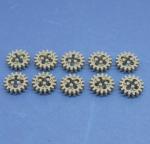 LEGO 10 x Zahnrad althell grau Light Gray Technic Gear 16 Tooth 4019