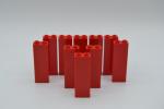 LEGO 10 x Wand SÃ¤ule rot Red Brick 1x2x5 Blocked Open Studs Hollow Studs 2454