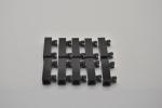 LEGO 10 x TÃ¼rangel Halterung schwarz Black Brick 1x1x3 2 Clips Hollow 60583b