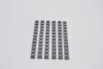 LEGO 6 x Basisplatte neues dunkelgrau Dark Bluish Gray Plate 1x12 60479