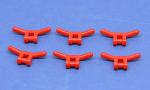 LEGO 6 x Lenker Minifig Werkzeug Zubehör rot red handlebars tool 30031 3003121