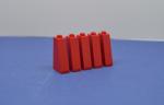 LEGO 5 x SchrÃ¤gstein SÃ¤ule offen rot Red Slope 75 2x1x3 Open Stud 4460a