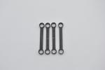 LEGO 4 x Lenkstange schwarz Black Technic Link 1x6 without Stoppers 2739a 