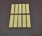 LEGO 10 x Basisplatte Bauplatte Grundplatte beige Tan Basic Plate 2x8 3034