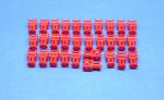 LEGO 30 x Achsverbinder rot Red Technic Axle Connector with Axle Hole 32039